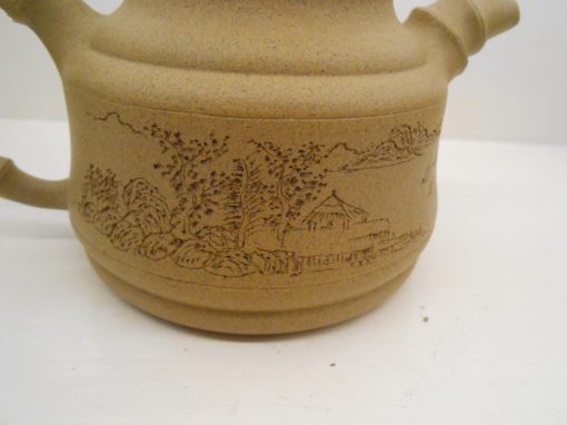 Capacious Bamboo Section Yixing Teapot